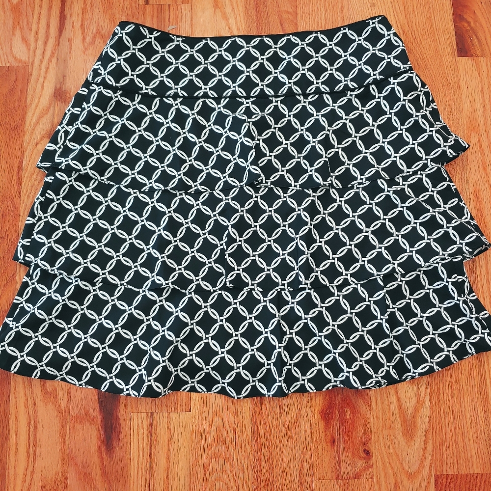 White House Black Market Nautical Patterned Skirt